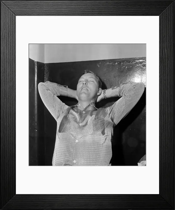 Framed Print : American band leader Bill Haley pictured in Manchester when he appeared with his band for Framed Print : American band leader Bill Haley pictured in Manchester when he appeared with his band for