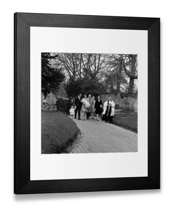Framed Print : The Christening of Jennie Churchill, Newick Parish Church