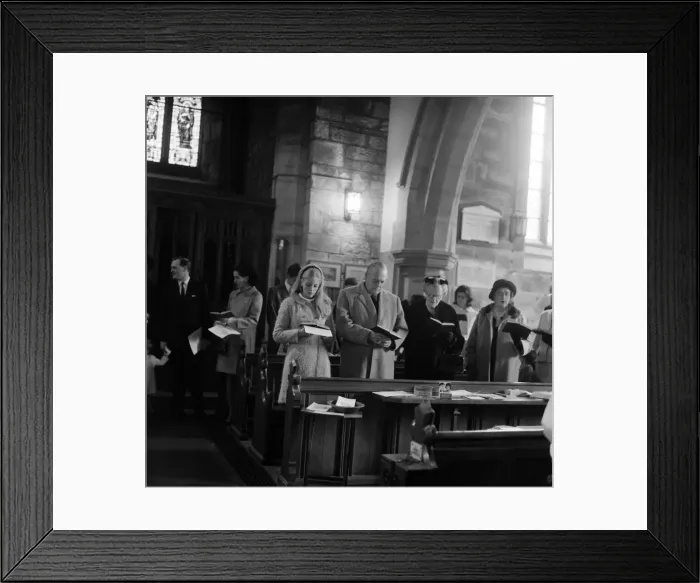 Framed Print : The Christening of Jennie Churchill, Newick Parish Church