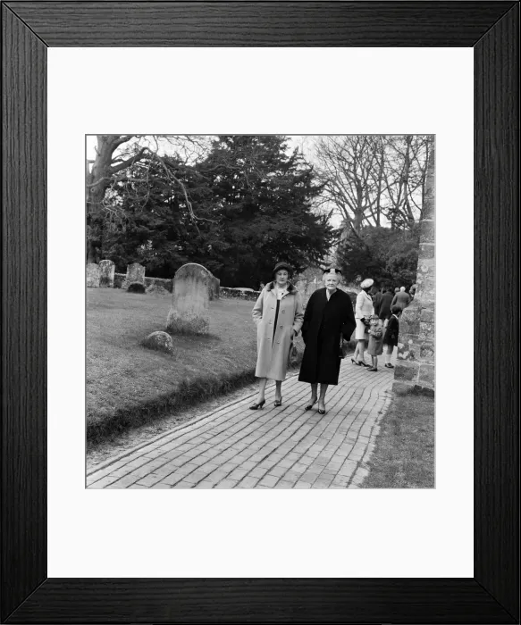 Framed Print : The Christening of Jennie Churchill, Newick Parish Church