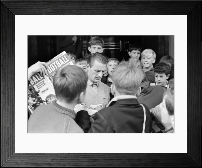 Framed Print : George Eastham, who completed a move from Arsenal to Stoke City Football Club in