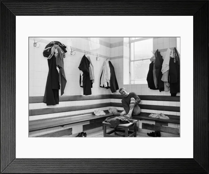 Framed Print : George Eastham, who completed a move from Arsenal to Stoke City Football Club in