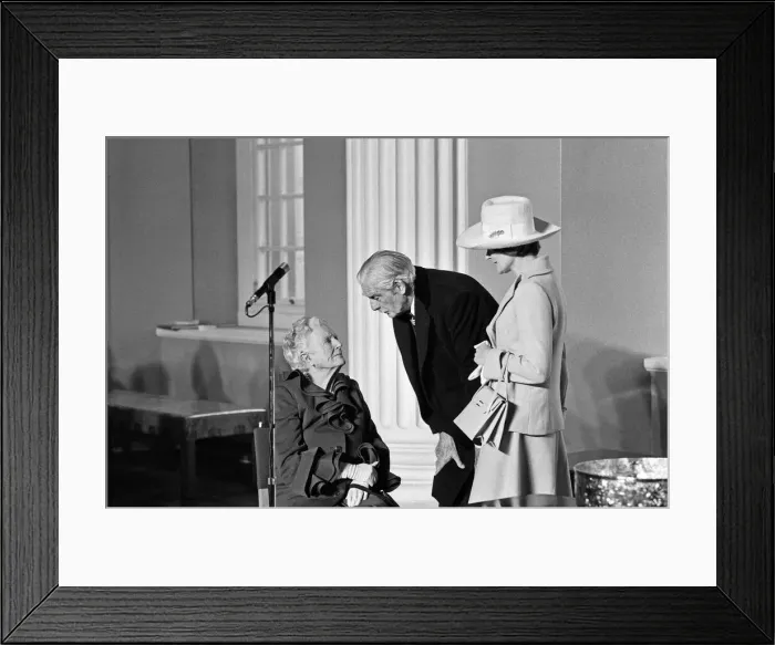 Framed Print : Lady Spencer Churchill celebrates her 89th birthday with a reception at the Banqueting Framed Print : Lady Spencer Churchill celebrates her 89th birthday with a reception at the Banqueting