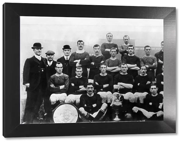 Manchester United, winners of the Football League Division One
