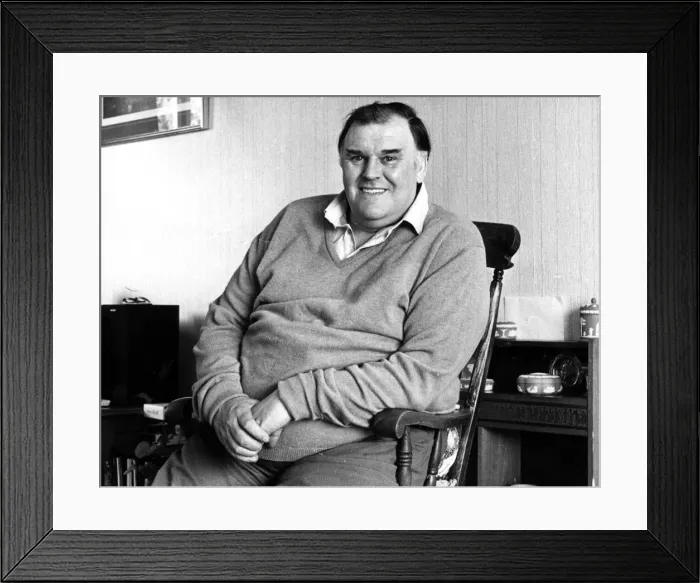 Framed Print : Coach company owner Harry Shaw. 19th March 1987