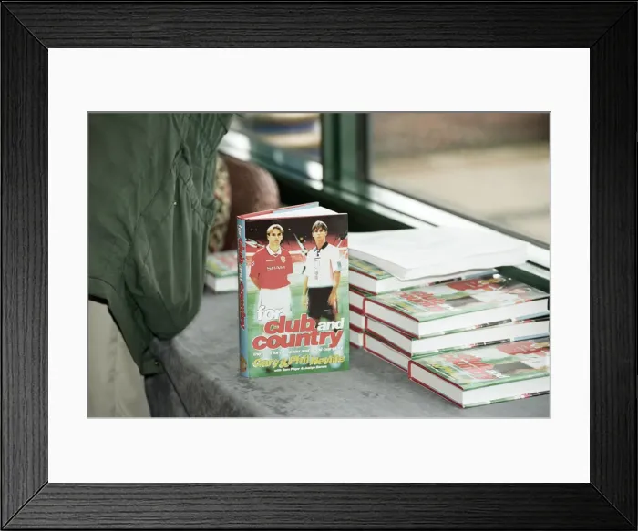 Framed Print : Phil and Gary Neville launch their book For Club and Country
