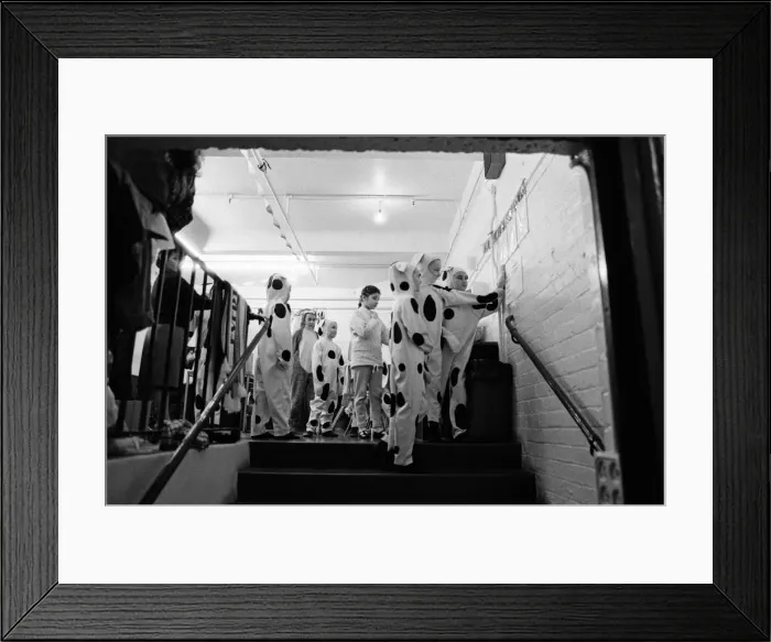 Framed Print : Backstage at the Empire Theatre, Liverpool, during the Cinderella pantomime Framed Print : Backstage at the Empire Theatre, Liverpool, during the Cinderella pantomime