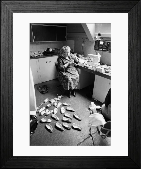 Framed Print : Backstage at the Empire Theatre, Liverpool, during the Cinderella pantomime Framed Print : Backstage at the Empire Theatre, Liverpool, during the Cinderella pantomime