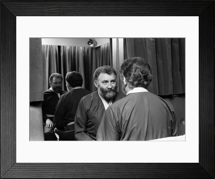 Framed Print : David Bellamy pictured with his brother Gervais. November 1978
