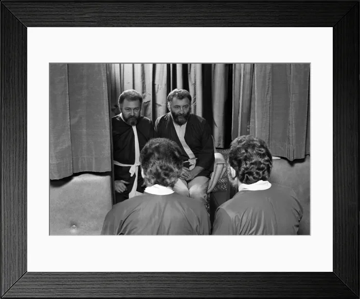 Framed Print : David Bellamy pictured with his brother Gervais. November 1978 Framed Print : David Bellamy pictured with his brother Gervais. November 1978