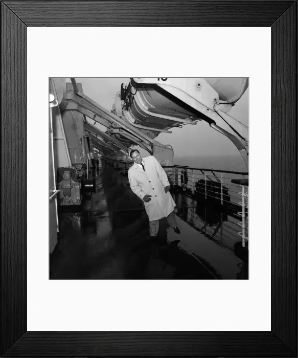 Framed Print : Bill Haley on his first visit to England which was largely sponsored by the Daily Mirror Framed Print : Bill Haley on his first visit to England which was largely sponsored by the Daily Mirror