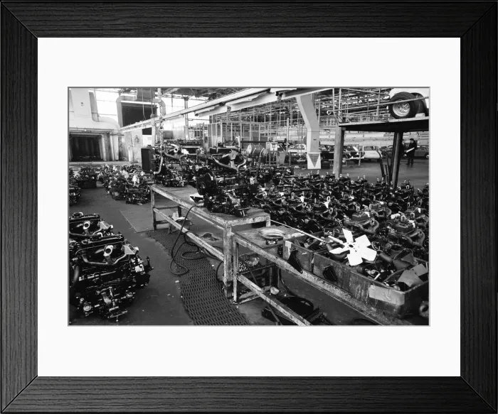 Framed Print : Strike action motor Industry, Birmingham, in support of the first official one day strike Framed Print : Strike action motor Industry, Birmingham, in support of the first official one day strike