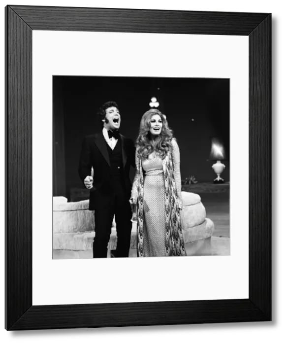 Framed Print : Tom Jones and Raquel Welch on the set of This is... Tom Jones Framed Print : Tom Jones and Raquel Welch on the set of This is... Tom Jones