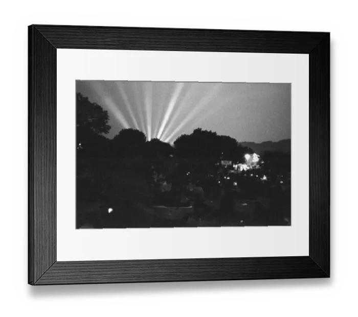 Framed Print : Glastonbury Festival 1995. The 25th Anniversary of the Glastonbury Festival