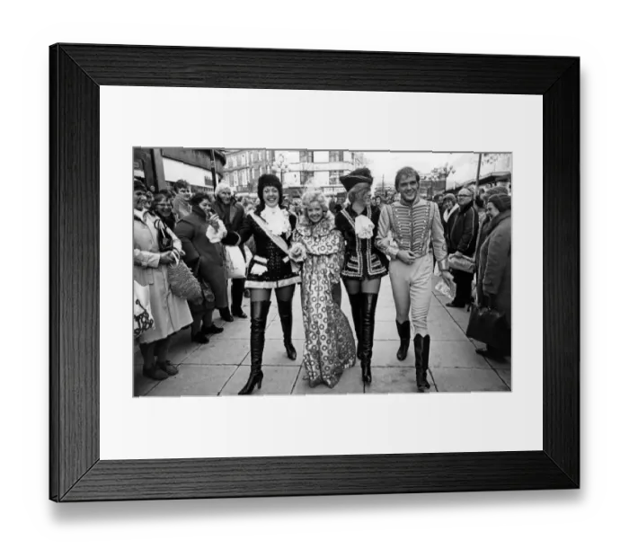 Framed Print : The sight of Cinderella strolling in Liverpools Church Street warmed the hearts of