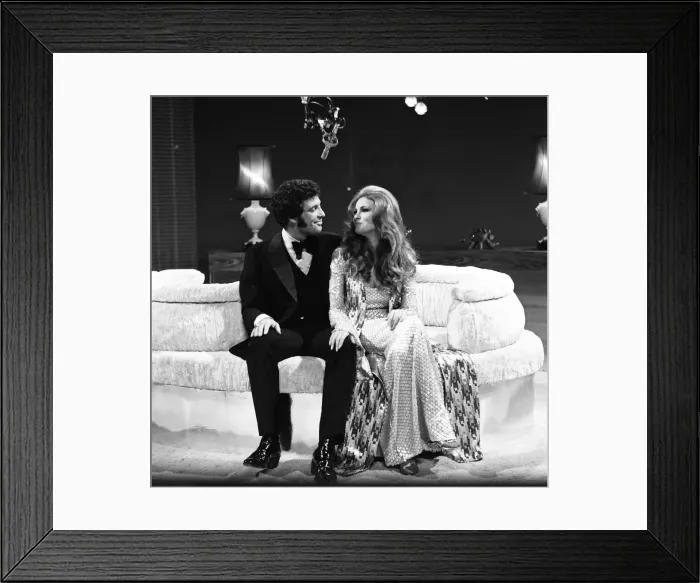 Framed Print : Tom Jones and Raquel Welch on the set of This is... Tom Jones Framed Print : Tom Jones and Raquel Welch on the set of This is... Tom Jones