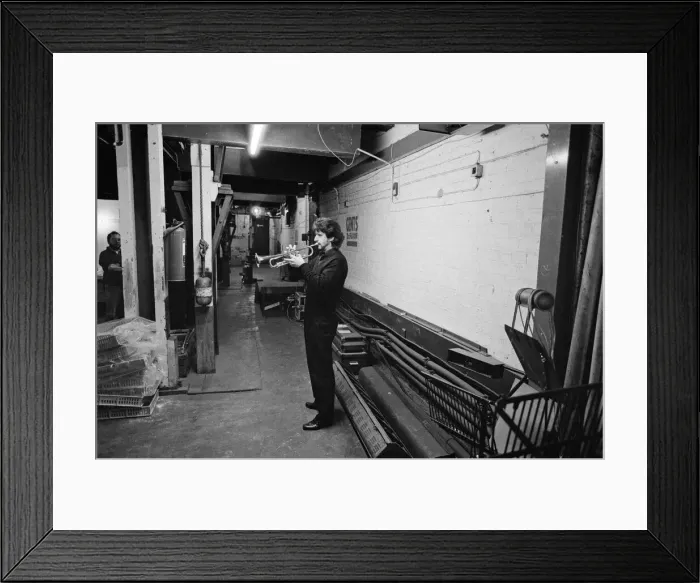 Framed Print : Backstage at the Empire Theatre, Liverpool, during the Cinderella pantomime Framed Print : Backstage at the Empire Theatre, Liverpool, during the Cinderella pantomime
