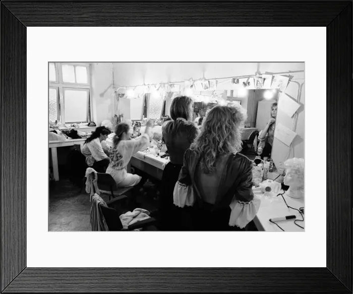 Framed Print : Backstage at the Empire Theatre, Liverpool, during the Cinderella pantomime Framed Print : Backstage at the Empire Theatre, Liverpool, during the Cinderella pantomime