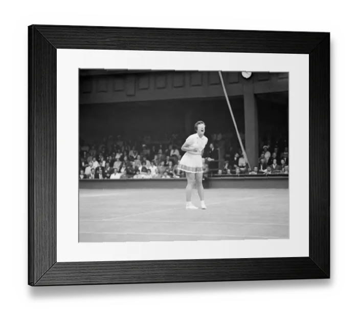 Framed Print : 1962 Wimbledon Championships at the All England Lawn Tennis and Croquet Club in Wimbledon