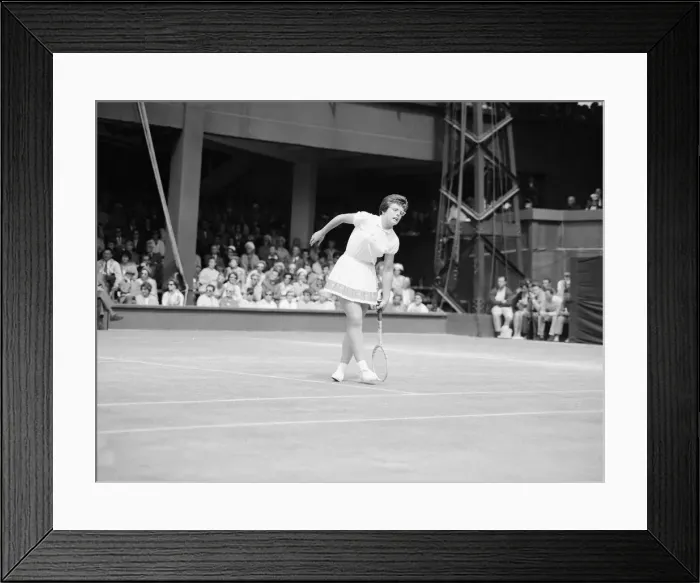 Framed Print : 1962 Wimbledon Championships at the All England Lawn Tennis and Croquet Club in Wimbledon