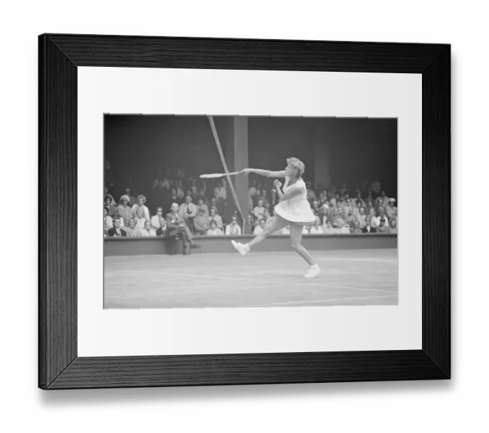 Framed Print : 1962 Wimbledon Championships at the All England Lawn Tennis and Croquet Club in Wimbledon