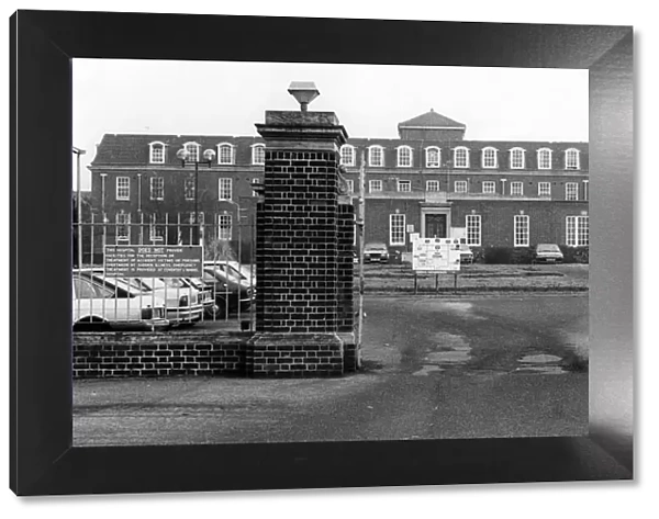 An exterior view of Whitley Hospital, Coventry, West Midlands. 27th February 1985