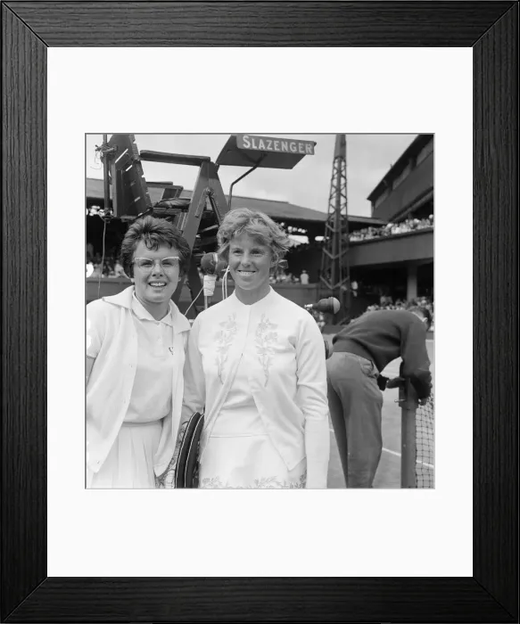 Framed Print : 1962 Wimbledon Championships at the All England Lawn Tennis and Croquet Club in Wimbledon