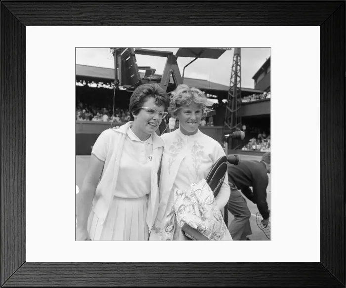 Framed Print : 1962 Wimbledon Championships at the All England Lawn Tennis and Croquet Club in Wimbledon
