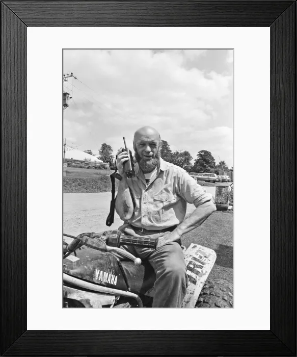 Framed Print : Michael Eavis, Dairy farmer and owner of Worthy Farm, Pilton Framed Print : Michael Eavis, Dairy farmer and owner of Worthy Farm, Pilton
