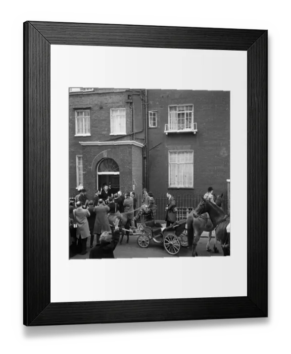 Framed Print : Lady Churchill pictured on Sir Winston Churchills 88th birthday. November 1962