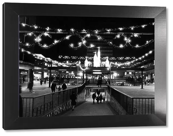 The fairy land look of the Lower Precinct, Coventry, after the Lord Mayor, Alderman E. J