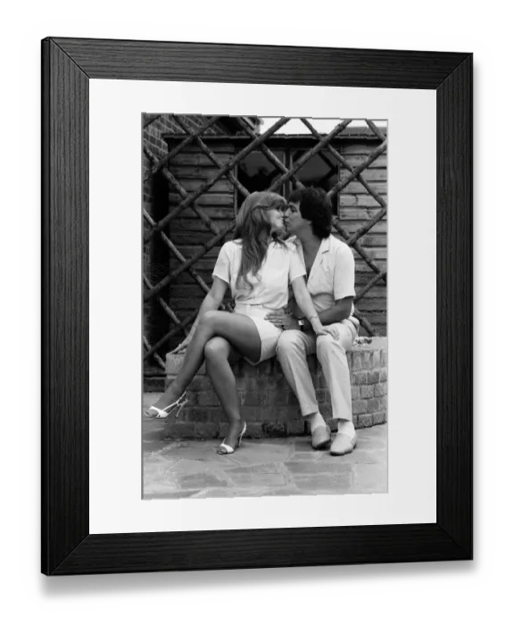 Framed Print : Linda Nolan and her husband Brian Hudson. 21st July 1984 Framed Print : Linda Nolan and her husband Brian Hudson. 21st July 1984