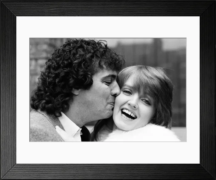 Framed Print : Linda Nolan, a member of the singing group The Nolans, announced her engagement today to Framed Print : Linda Nolan, a member of the singing group The Nolans, announced her engagement today to
