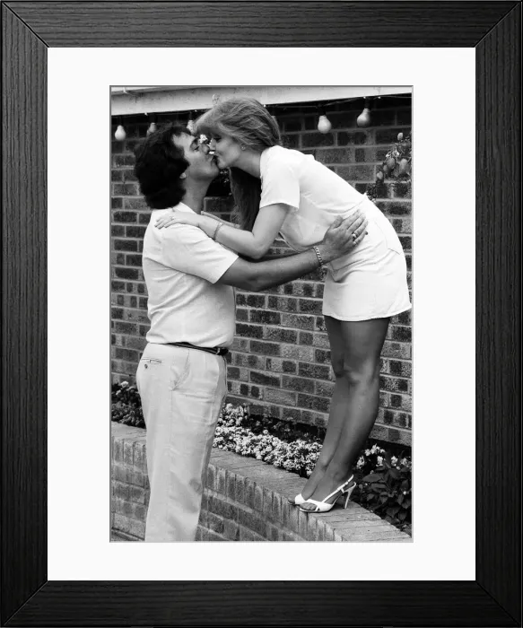 Framed Print : Linda Nolan and her husband Brian Hudson. 21st July 1984 Framed Print : Linda Nolan and her husband Brian Hudson. 21st July 1984