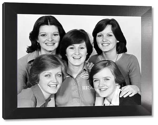 The Nolan sisters, Anne, Denise, Maureen, Linda and Bernadette. 16th May 1977