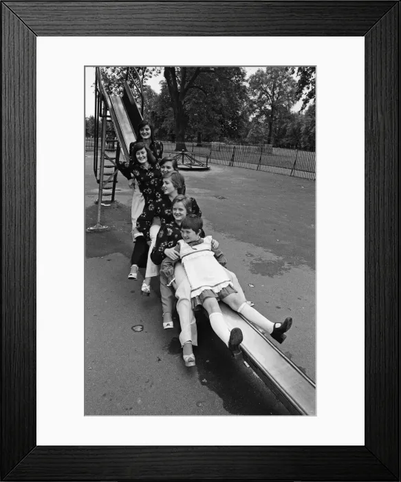 Framed Print : The Nolan sisters, Anne (23), Denise (22). Maureen (20), Linda (15)