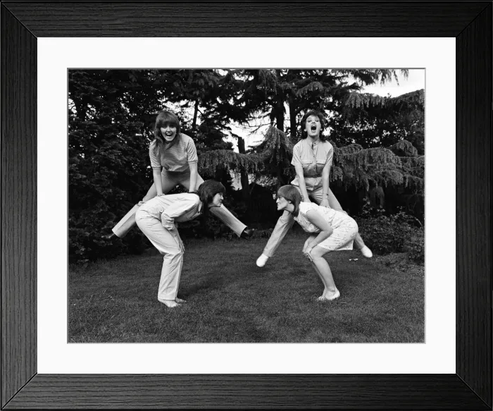 Framed Print : The Nolan sisters at home. 8th May 1981 Framed Print : The Nolan sisters at home. 8th May 1981