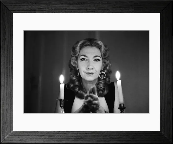 Framed Print : Witch, Mrs Patricia Crowther, High Priestess of the Moon Goddess pictured at her Framed Print : Witch, Mrs Patricia Crowther, High Priestess of the Moon Goddess pictured at her