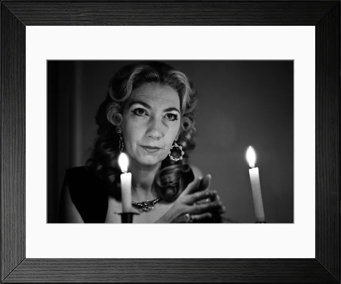 Framed Print : Witch, Mrs Patricia Crowther, High Priestess of the Moon Goddess pictured at her Framed Print : Witch, Mrs Patricia Crowther, High Priestess of the Moon Goddess pictured at her