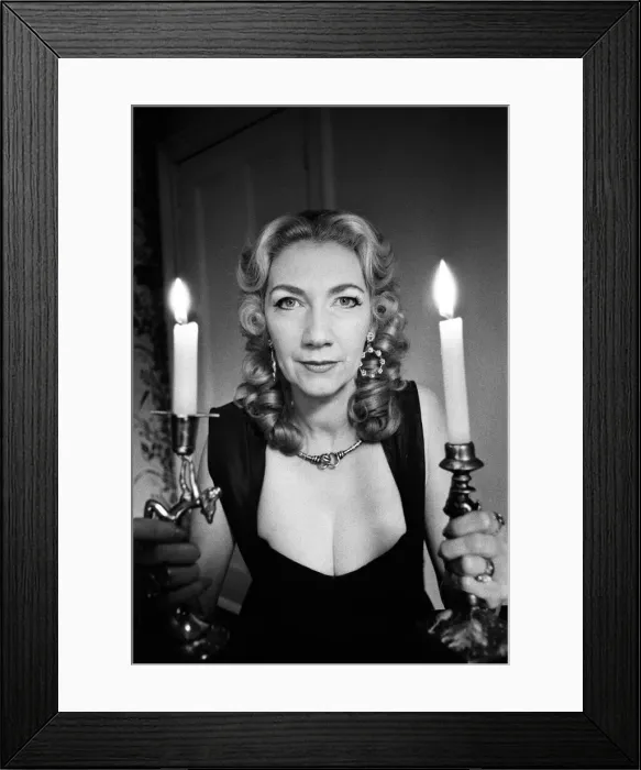 Framed Print : Witch, Mrs Patricia Crowther, High Priestess of the Moon Goddess pictured at her Framed Print : Witch, Mrs Patricia Crowther, High Priestess of the Moon Goddess pictured at her