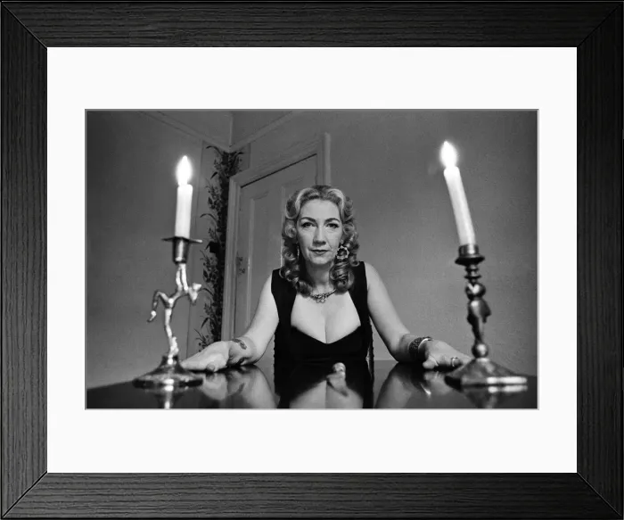 Framed Print : Witch, Mrs Patricia Crowther, High Priestess of the Moon Goddess pictured at her Framed Print : Witch, Mrs Patricia Crowther, High Priestess of the Moon Goddess pictured at her