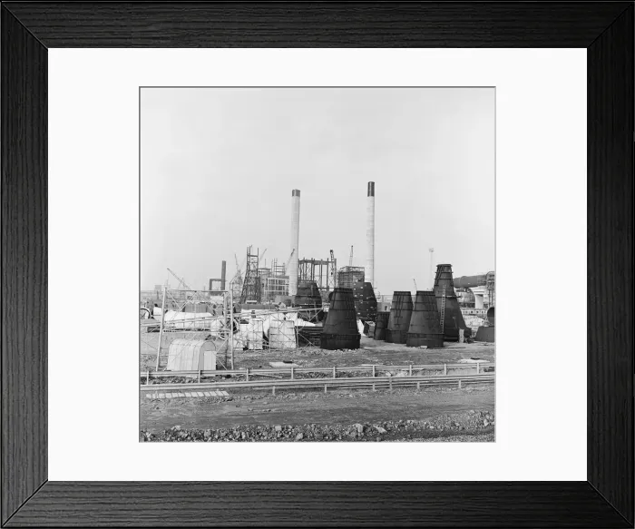 Framed Print : Redcar Steel complex. Almost 170 years of steel making ended on Teesside in October