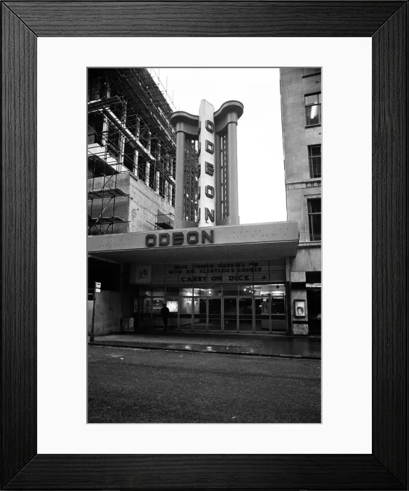 Framed Print : Cinemas in Birmingham. 31st July 1974 Framed Print : Cinemas in Birmingham. 31st July 1974