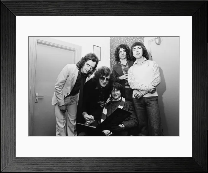 Framed Print : Slade are an English rock band from Wolverhampton. They rose to prominence during Framed Print : Slade are an English rock band from Wolverhampton. They rose to prominence during
