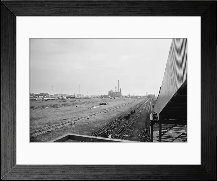 Framed Print : Redcar Steel complex. Almost 170 years of steel making ended on Teesside in October Framed Print : Redcar Steel complex. Almost 170 years of steel making ended on Teesside in October
