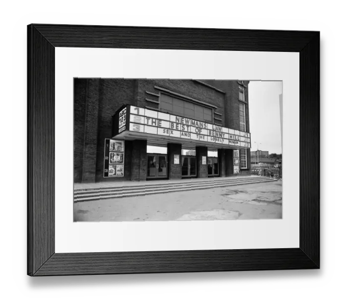 Framed Print : Cinemas in Birmingham. ABC cinema, Bristol Road. 31st July 1974
