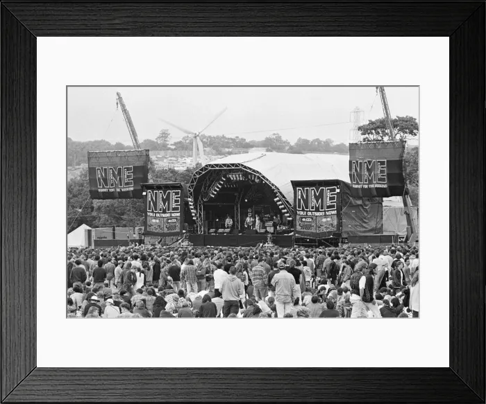Framed Print : Glastonbury Festival 1994. General scenes. The NME Stage Framed Print : Glastonbury Festival 1994. General scenes. The NME Stage