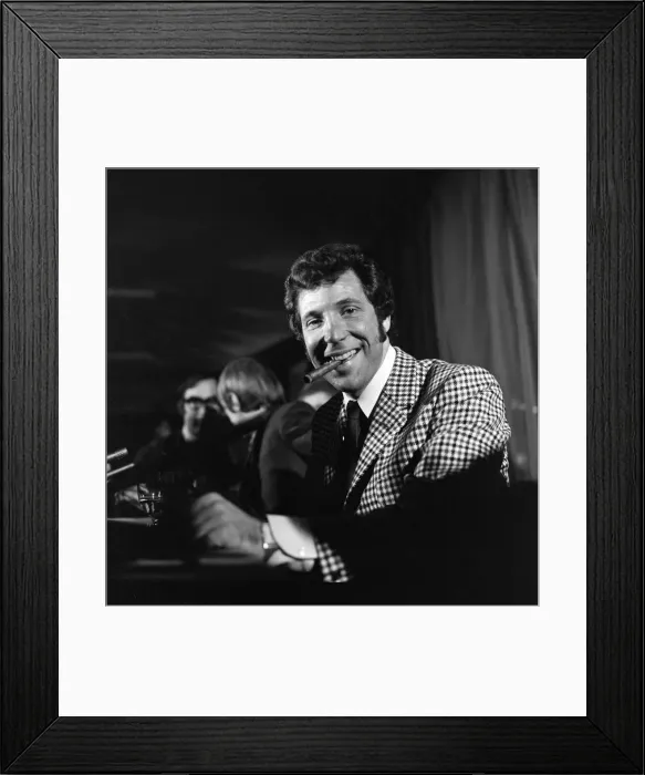 Framed Print : Singer Tom Jones at a press conference this afternoon. 18th November 1969 Framed Print : Singer Tom Jones at a press conference this afternoon. 18th November 1969