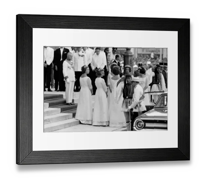 Framed Print : The wedding of King Constantine II of Greece to Princess Anne-Marie of Denmark Framed Print : The wedding of King Constantine II of Greece to Princess Anne-Marie of Denmark