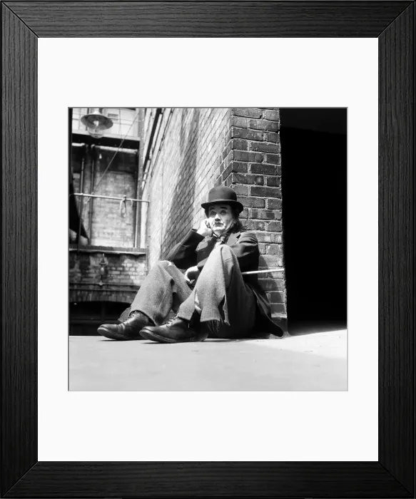 Framed Print : Actor John Mills who is dressed as Charlie Chaplin. 20th July 1960 Framed Print : Actor John Mills who is dressed as Charlie Chaplin. 20th July 1960